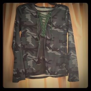 Women's long sleeve army shirt